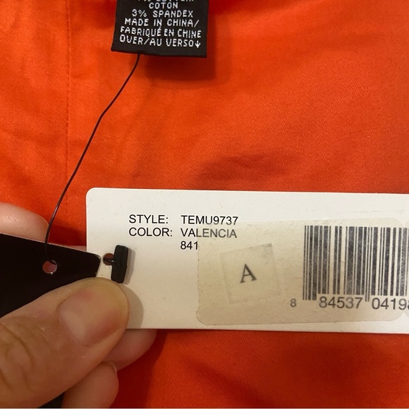 Womens Ellen Tracy Orange Pants - Picture 3 of 13